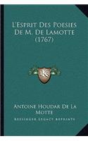 L'Esprit Des Poesies De M. De Lamotte (1767)