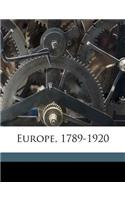 Europe, 1789-1920