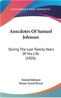 Anecdotes Of Samuel Johnson