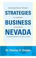 Identifying Effective Promotion Strategies for Small Hotel Business in the State of Nevada
