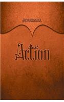 Action Journal: Orange 5.5x8.5 240 Page Lined Journal Notebook Diary (Volume 1)