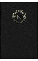 Monogram N Any Day Planner Notebook