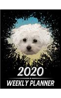 2020 Weekly Planner: Weekly & Monthly 2020 Planner Jan 1 2020 to Dec 31 2020 With Month, Week Views, 1 Year Planner + Important Holiday Dates, Maltese Dog Cover