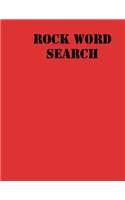 rock Word Search: large print puzzle book .8,5x11, matte cover, red,55 Music Activity Puzzle Book with solution
