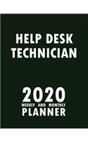 Help Desk Technician 2020 Weekly and Monthly Planner