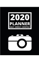 2020 Planner Daily, Weekly, Monthly: 1-Year Organizer With Calendar For Photographer, Gifts For Photographers And Photography Lovers (8" x 10")