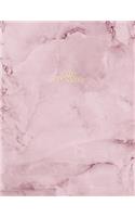 2019 Planner: Weekly and Monthly Planner Calendar Organizer Agenda (January 2019 to December 2019) Pink Rose Marble