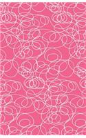 Journal Notebook Abstract Scribbles In Pink