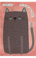 To-Do List Notebook For Cat Lovers Get Stuff Done Meow 2
