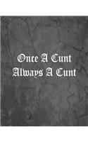 Once A Cunt Always A Cunt