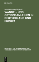 Wandel- Und Optionsanleihen in Deutschland Und Europa