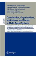 Coordination, Organizations, Institutions, and Norms in Multi-Agent Systems
