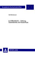 § 3 Bbodschg - Geltung, Subsidiaritaet Und Ausschluss