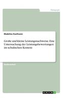 Große und kleine Leistungsnachweise. Eine Untersuchung der Leistungsbewertungen im schulischen Kontext