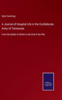 Journal of Hospital Life in the Confederate Army of Tennessee