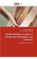 Epid�miologie Et Prise En Charge Des Lombalgies Aux Urgences