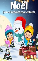 Livre d'activite de Noel pour les enfants ages de 4 a 8 ans 8-12
