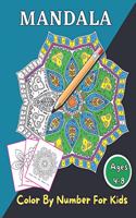 Mandala Color By Number For Kids Ages 4-8