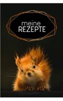 Meine Rezepte: Kochbuch zum Ausfüllen - Motiv: Eichhörnchen