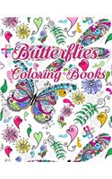 Butterflies coloring book