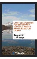 Latin Composition for Secondary Schools