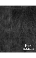 black sketchbook: artist sketchbook large and unlined blank pages for drawing & doodling, notebook sketchbook for beginners and for all ages