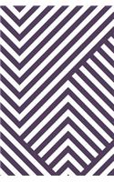 Abstract Striped Geometric Notebook