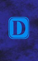 D - Single Letter Monogram Notebook