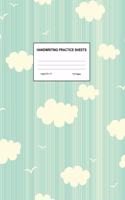 Handwriting Practice Sheets: Cute Blank Lined Paper Notebook for Writing Exercise and Cursive Worksheets - Perfect Workbook for Preschool, Kindergarten, 1st, 2nd, 3rd and 4th Gr