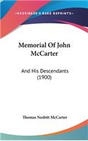 Memorial of John McCarter