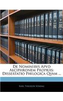 de Nominibvs Apvd Alciphronem Propriis