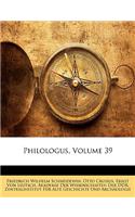 Philologus, Volume 39