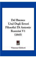 Del Buono: Und Degli Errori Filosofici Di Antonio Rosmini V1 (1845)(Italian)