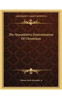 The Quantitative Determination of Chromium