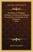 History Of Philippine Civilization As Reflected In Religious Nomenclature And Kinship In The Philippines (1918)