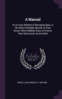 A Manual: Or An Easy Method of Managing Bees, in the Most Profitable Manner to Their Owner, With Infallible Rules to Prevent Their Destruction by the Moth