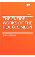 The Entire Works of the REV. C. Simeon Volume 1