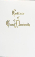 Traditional Steel-Engraved Church Membership Certificate (Pkg of 3)