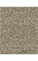 Notebook, Camouflaged, Lined, 8"x10", 200 pages