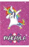 Makayla - Dabbing Unicorn Notebook