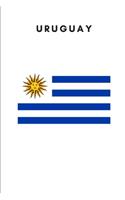 Uruguay: Country Flag A5 Notebook to write in with 120 pages