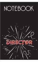 DIRECTOR Notebook, Simple Design: Notebook /Journal Gift, Simple Cover Design,100 pages, 6x9, Soft cover, Mate Finish