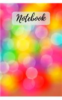 Notebook: Cute Rainbow Colored Notebook / Journal / Diary (Lined - 6" x 9" - 120 pages - Blank )