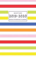 2019-2020: 16-Month Weekly and Monthly Planner/Calendar Sept 2019-Dec 2020 Colorful Striped Pattern