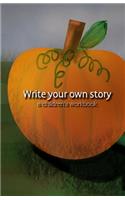 Write your own story: a children's workbook: a seasonal workbook with space to create your own drawing or collage and wide-ruled lines for adding a literacy component to 