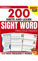 200 Write-and-Learn Sight Word Practice Pages