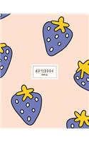 Notebook: My cute strawberry Notebook for Girls and Lined pages, Extra large (8.5 x 11) inches, 110 pages, White paper(1 My Cute Strawberry Notebook)