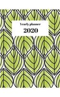 2020 Yearly planner: nature themed calendar & organizer - 148 pages, 8,5" x 11" (version 23)