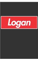Logan: Logan Planner Calendar Notebook Journal, Personal Named Firstname Or Surname For Someone Called Logan For Christmas Or Birthdays This Makes The Perf