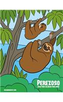 Perezoso libro para colorear para niños: (1 Perezoso)